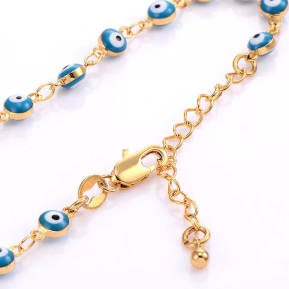14k Gold Filled ‘Evil Eye’ Bracelet - Picture 3 of 7